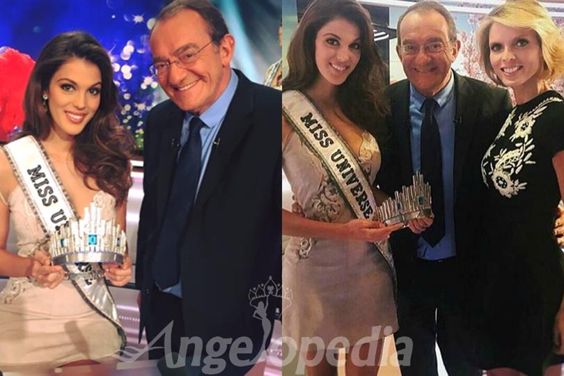 Iris Mittenaere attends the noon show of Jean-Pierre Pernaut on TF1