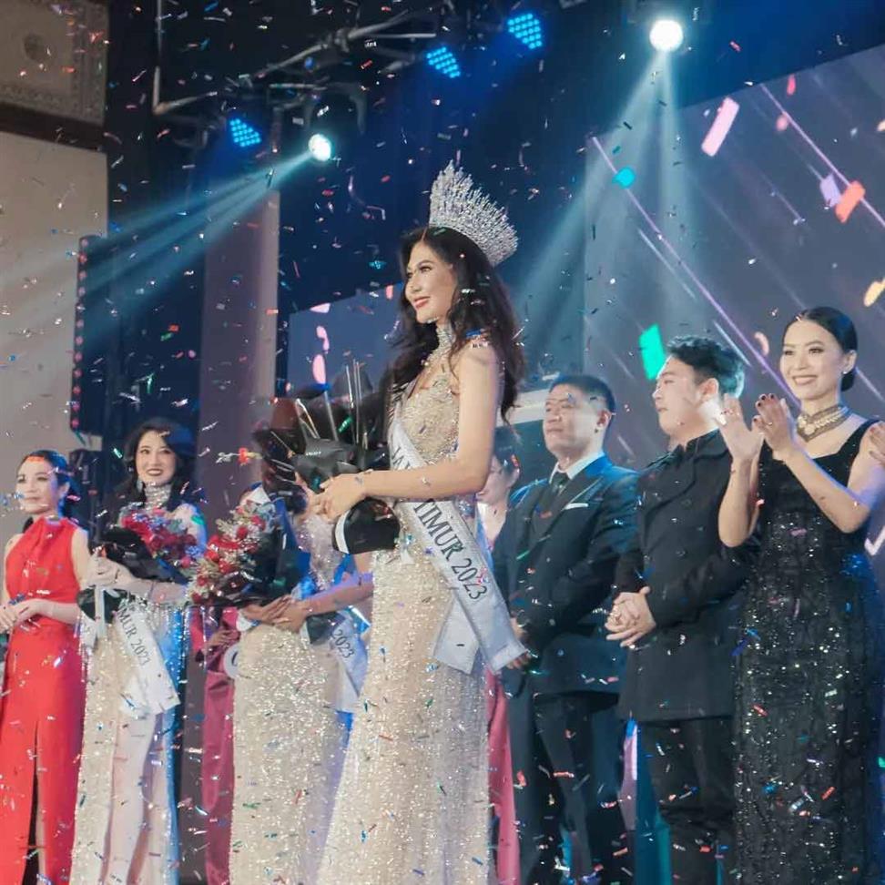 Catherina Sherly Meliana crowned Miss Universe Indonesia Jawa Timur 2023