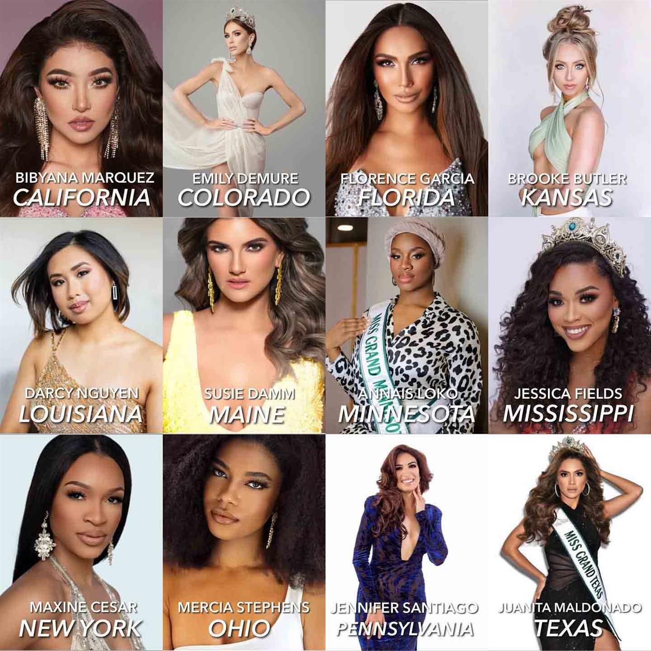 Miss Grand United States 2022 Meet the Delegates