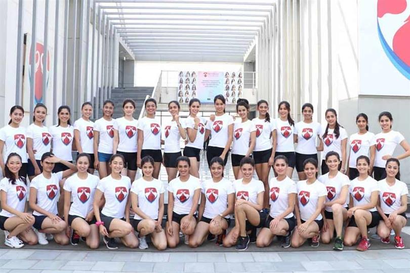 Miss India 2019 delegates arrive at Bennett University for Sports Day Event
