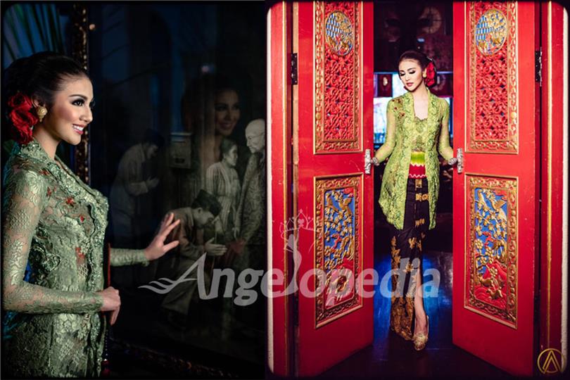 Miss Grand International 2016 Ariska Putri Pertiwi stuns in a Fashion shoot wearing Kebaya