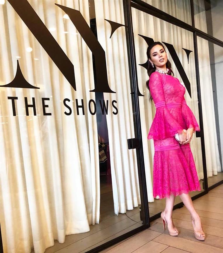 Catriona Gray dazzles at the first day of New York Fashion Week