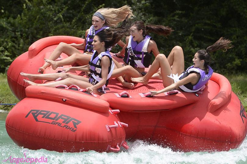 Miss USA 2015 contestants enjoying watersports