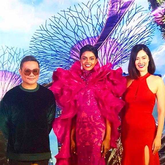 Mohana Prabha Miss Universe Singapore 2019 dazzles in Michael Cinco’s gown as her national costume
