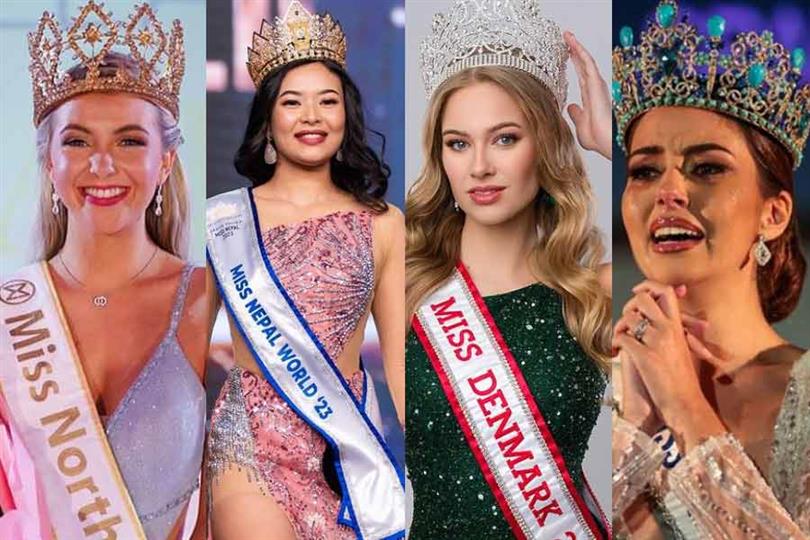 Corina Mrazek Miss World Spain 2023 Johanne Grundt Hansen Miss World Denmark 2023 Kaitlyn Clarke Miss Northern Ireland 2023 Srichchha Pradhan Miss Nepal World 2023