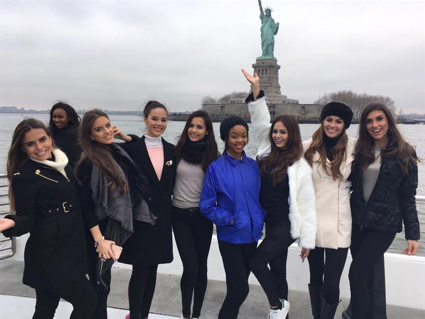 Miss World 2016 contestants enjoying New York