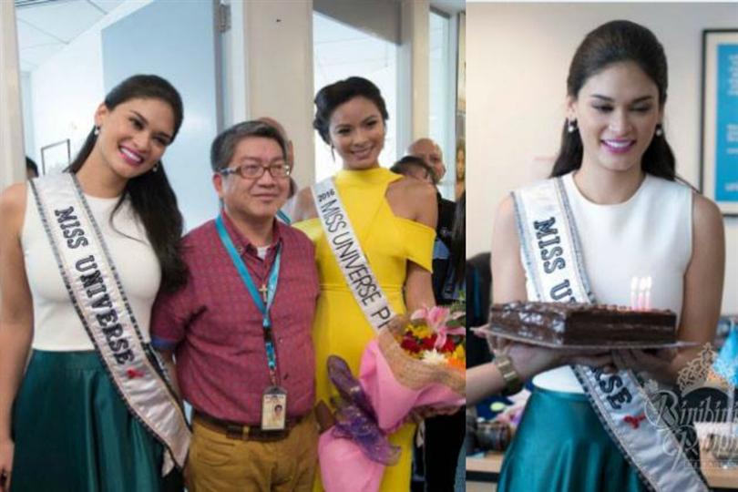 Pia Wurtzbach and Maxine Medina visit the UNICEF Philippines