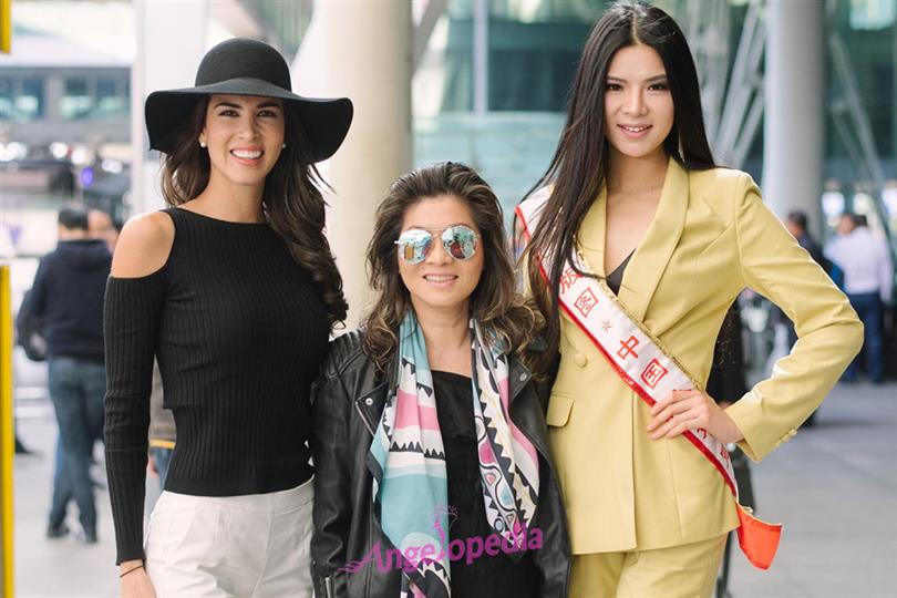 Maria Jose Lora arrives in China for Miss Grand China 2018