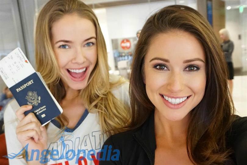 Nia Sanchez and Olivia Jordan in Philippines for Miss Universe 2016