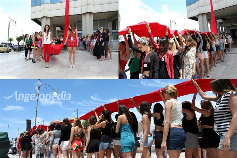 Miss Mondo Italia 2016 contestants support No Violence against Women