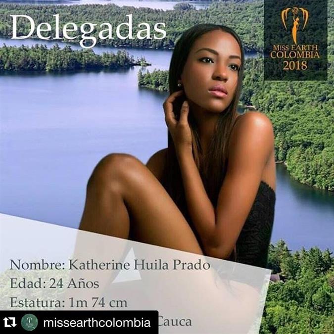 Katherine Huila Prado - The fourth Delegate of Miss Earth Colombia 2018