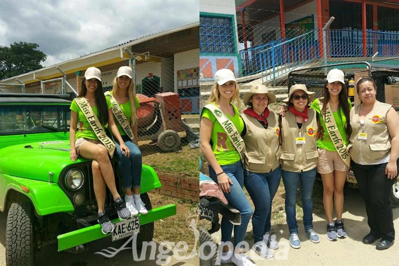 Miss Earth 2015 Angelia Gabrena Ong is in Colombia