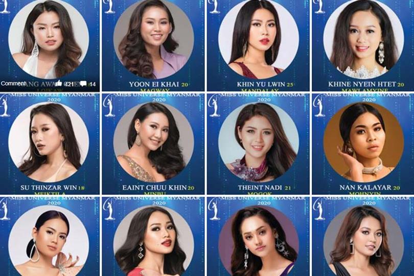 Miss Universe Myanmar 2020 Meet the Contestants