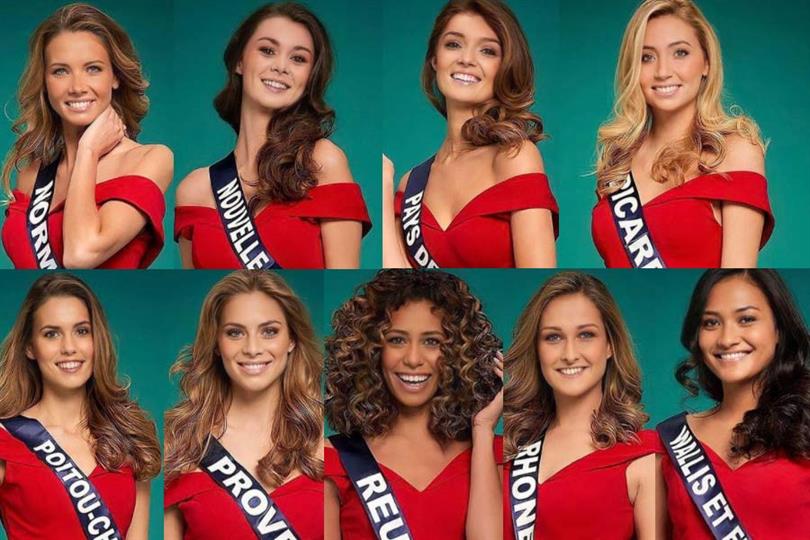 Tara de Mets Miss Picardy 2020 Justine Dubois Miss Poitou-Charentes 2020 April Benayoum Miss Provence 2020 Lyna Boyer Miss Réunion 2020 Anaïs Roux Miss Rhône-Alpes 2020 Mylène Halemai Miss Wallis and Futuna 2020