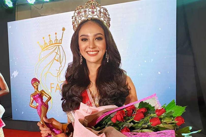 Peerachada Khunrak of Thailand crowned Face of Beauty International 2019