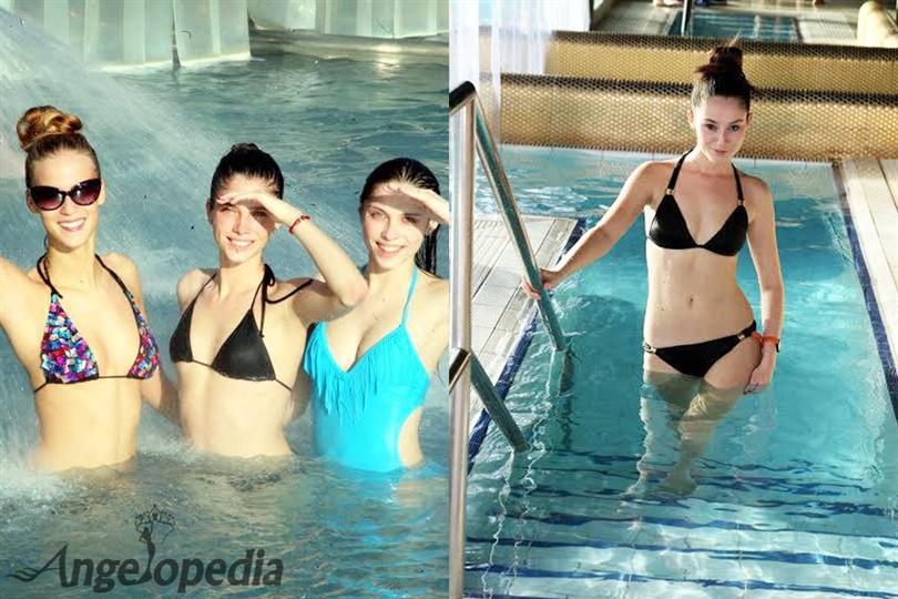 Miss Slovensko  2015 finalists at Aqua City Poprad, Slovakia