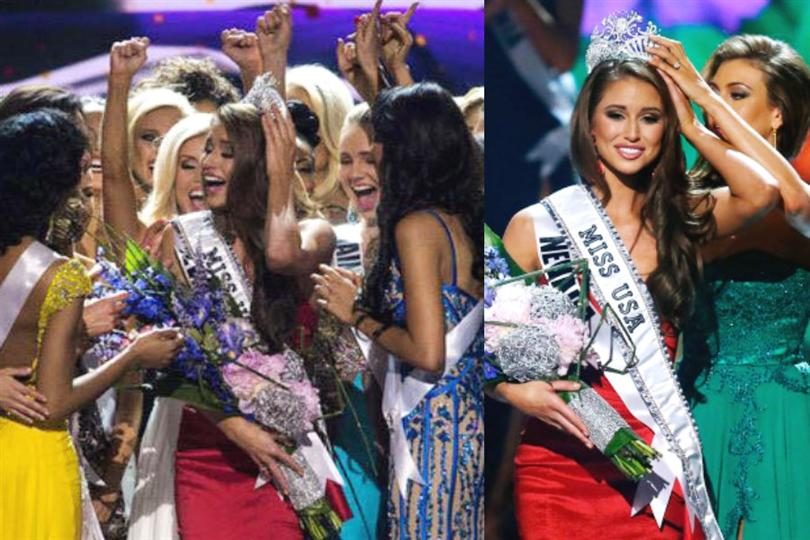 Mis USA 2014 winner Nia Sanchez during crowning moment
