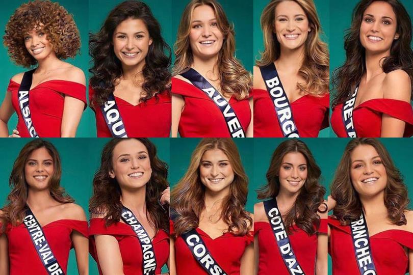 Aurélie Roux Miss Alsace 2020 Leïla Veslard Miss Aquitaine 2020 Géromine Prique Miss Auvergne 2020 Lou-Anne Lorphelin Miss Burgundy 2020