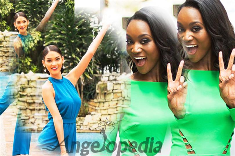 Pia Wurtzbach video bombing Deshauna Barber is the cutest thing you will watch today