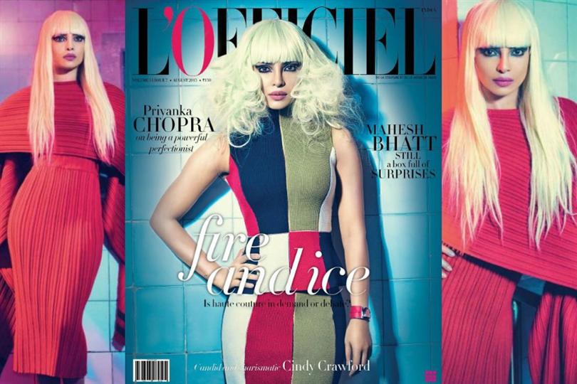 Miss World 2000 Priyanka Chopra on the Mag Cover of L'Officiel