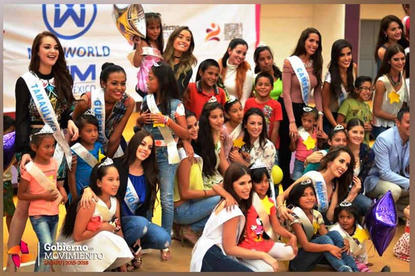 32 Finalists of Miss World Mexico Spent Time with Children