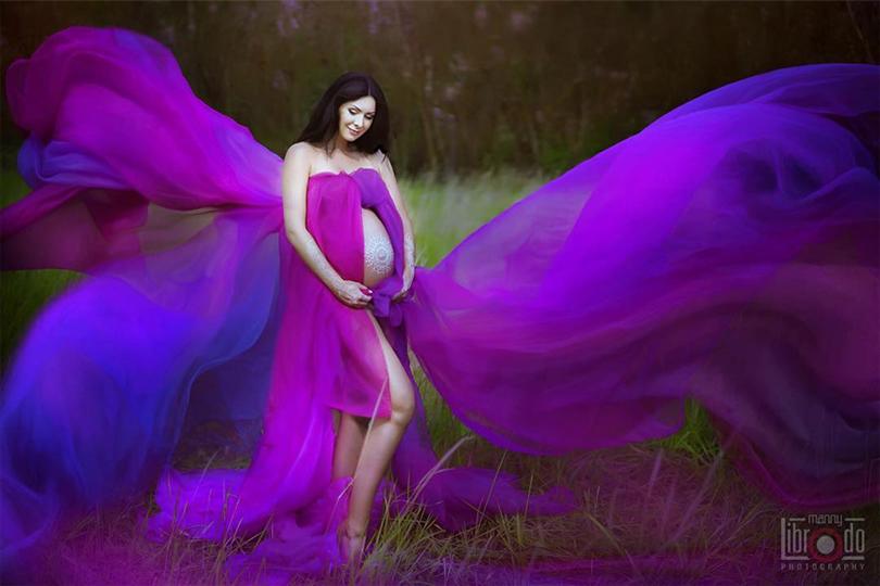 Behind the lens: Miss Universe 2005 Natalie Glebova Maternity Photoshoot