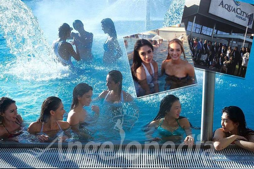 Check this out! Miss Supranational 2016 Contestants at Aqua City Poprad