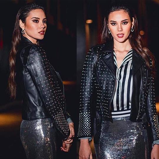 Miss Universe 2018 Catriona Gray kicks off to a miscellaneous look in New York Fashion Week 2019
