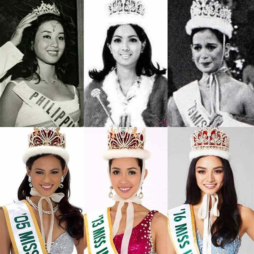 Filipina winners at the Miss International