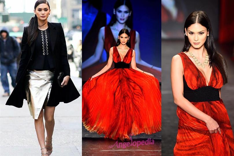 Pia Wurtzbach returns to walk for Sherri Hill at NYFW