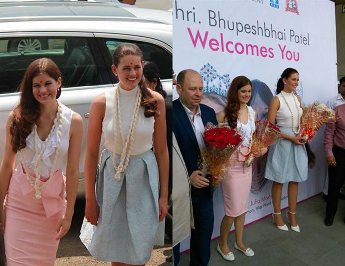 Rolene Strauss Carina Tyrrell wecomed in India