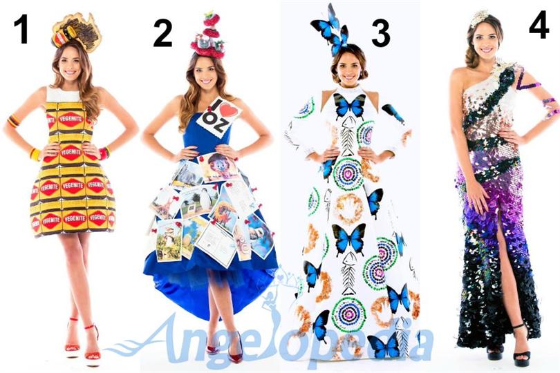 National Costume of Madeline Cowe for Miss World to be decided by Public Voting