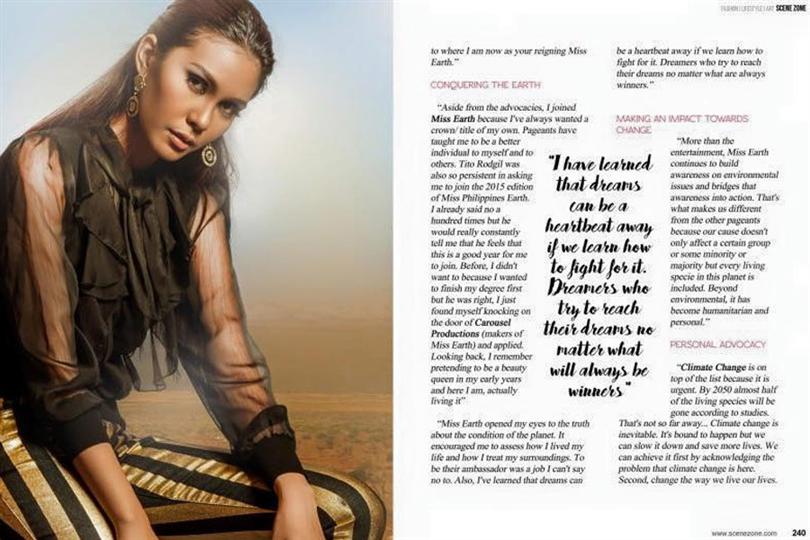 Angelia Gabrena Ong weaves a tale in Scene Zone Magazine as Earth Deity