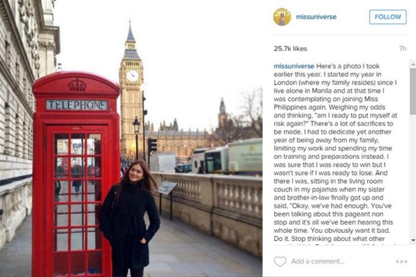 Pia Wurtzbach Celebrates her New Year as Miss Universe