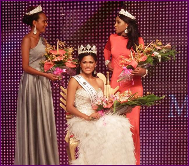 Charlene Tafuna'I, Asena Rokotuiwai, Vasiti Radekedeke Miss World Fiji 2014 Winners