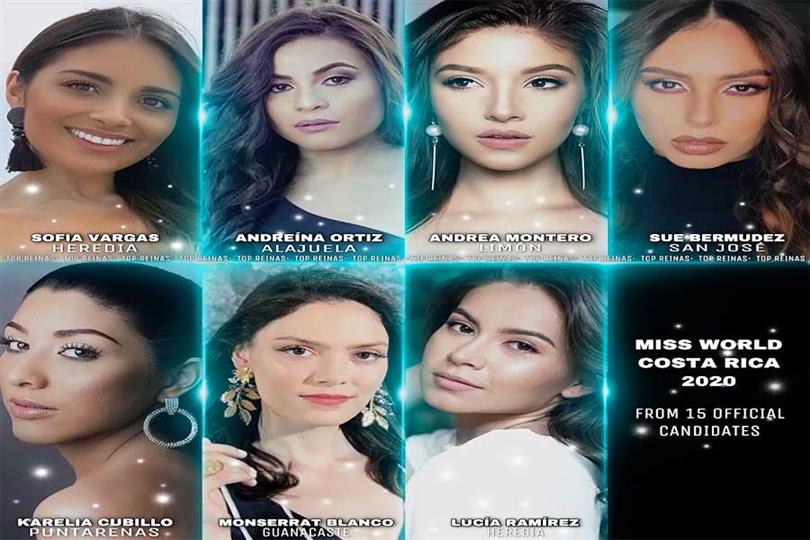 Miss Mundo Costa Rica 2020 Meet the Finalists