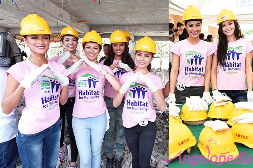 Binibining Pilipinas 2015 contestant at Habitat for Humanity project