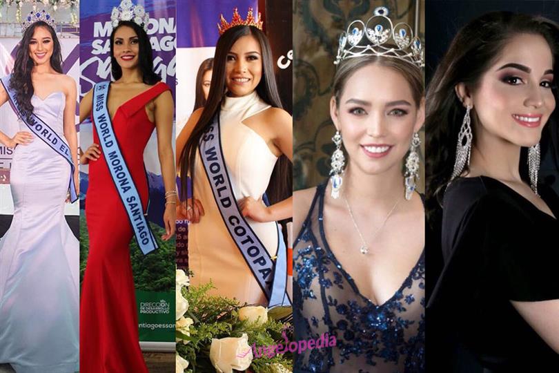 Miss World Ecuador 2018 contestants are being unveiled