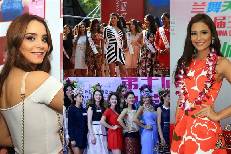Miss World 2015 Beauties Visit Orchid Exhibition and Sanya Cultural Fair