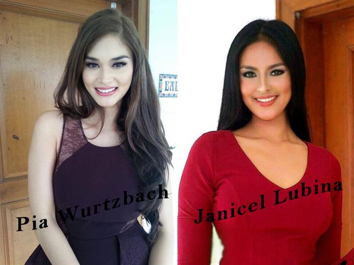 Janicel Lubina and Pia Wurtzbach