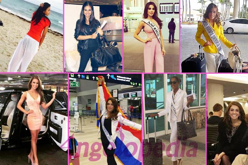 Miss Universe 2014 contestants arrive at Florida