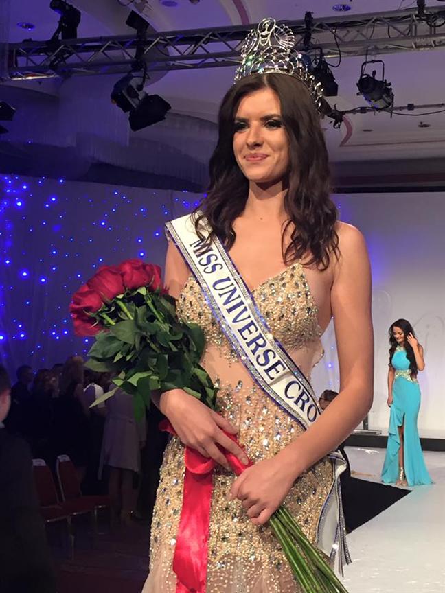 Barbara Filipovic crowned as Miss Universe Croatia 2016