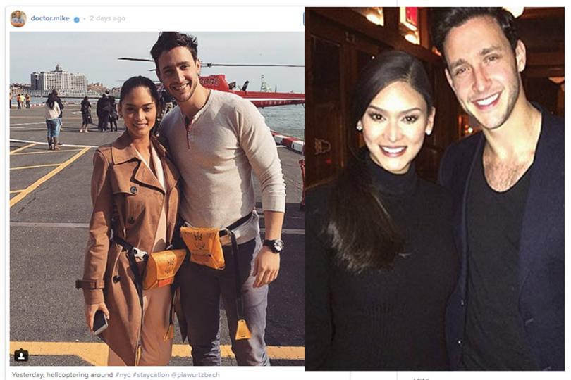 Pia Wurtzbach and Dr. Mike enjoyed helicopter ride over NYC 