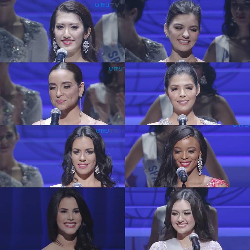 Miss International 2018 Top 8 Final Speeches