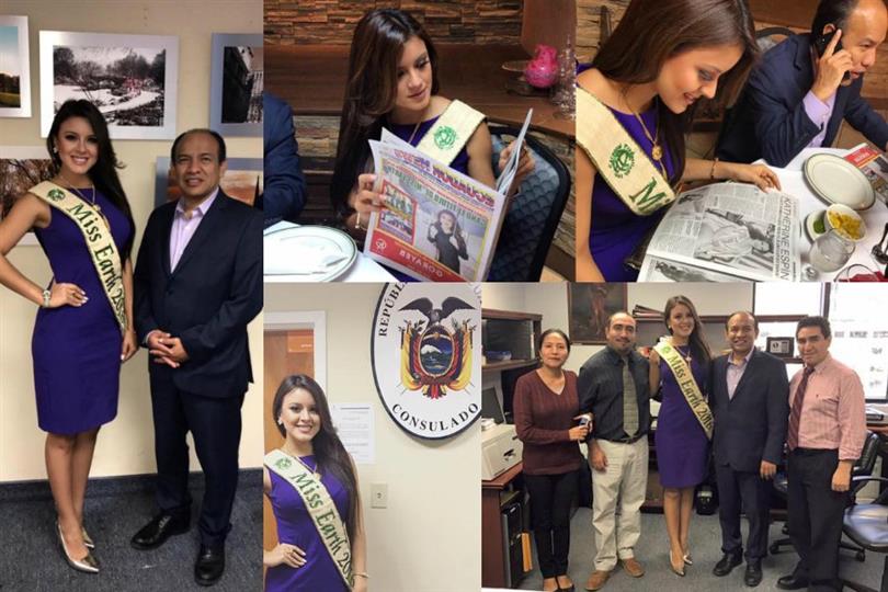 Katherine Espin meets Consul General of Ecuador, appears in New York newspapers