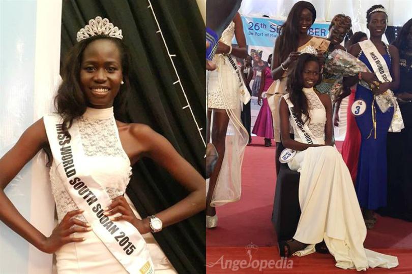 Ajaa Kiir Monchol crowned Miss World South Sudan 2015