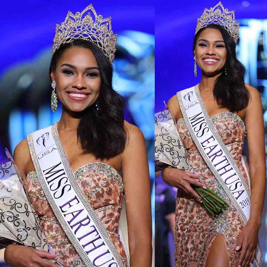 Emanii Davis of Georgia crowned Miss Earth USA 2019