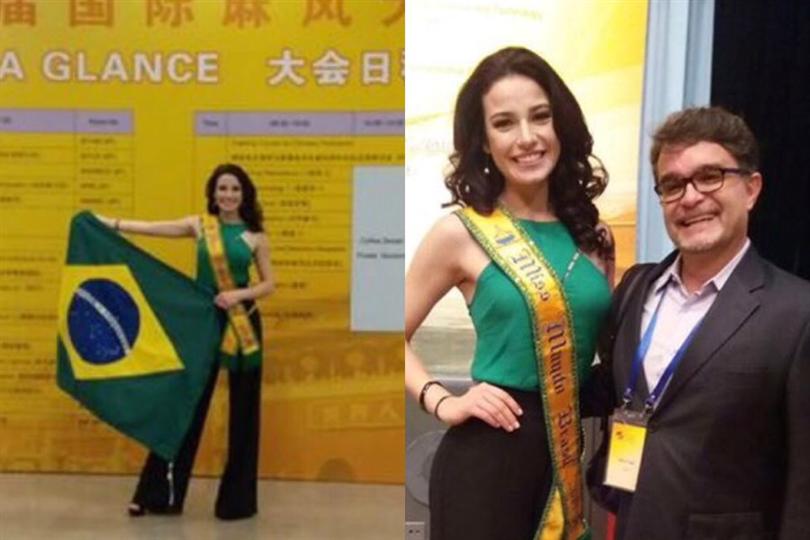 Julia Gama Miss World Brazil 2014 attends International Leprosy Congress