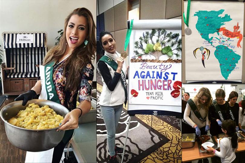 Beauties Against Hunger!  Miss Earth 2015 contestants take part in Cooking Challenge