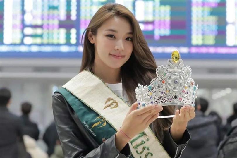 Miss Earth 2022 Mina Sue Choi arrives in Korea for a grand homecoming